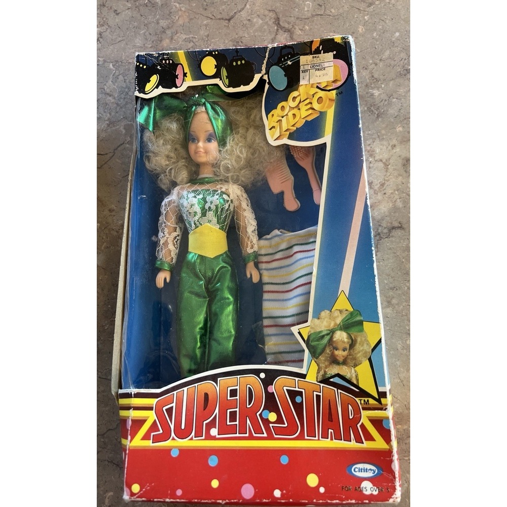 Vintage Cititoy Rock'n Video Super Star Doll 1985 RARE